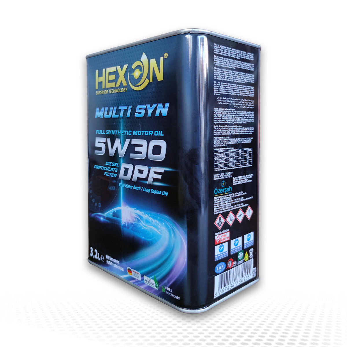 HEXON 5W30 DPF Tam Sentetik Motor Yağı- 3,2 LT TNK