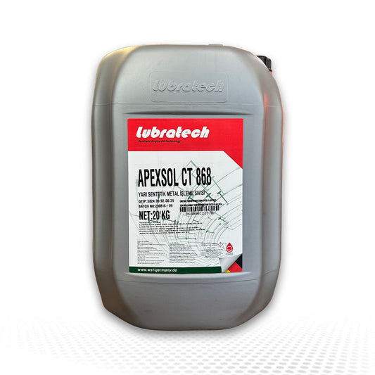 Lubratech Apexsol CT 868 - Yarı Sentetik Metal İşleme Sıvısı (Bor yağı) 20 KG