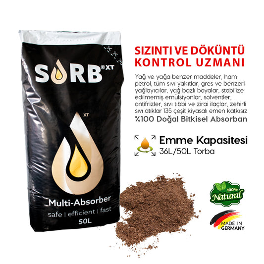 SORB®XT Multi-Absorber - Doğal Elyaf Hidrofobik Absorban 50 LT