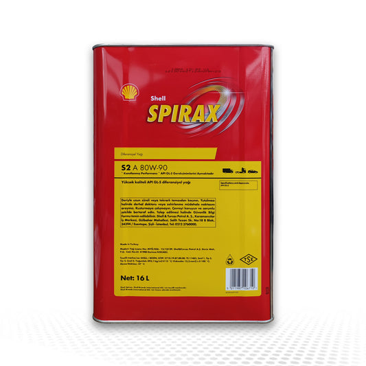 Shell Spirax S2 A 80W-90 — 16 LT Şanzıman ve Diferansiyel Yağı