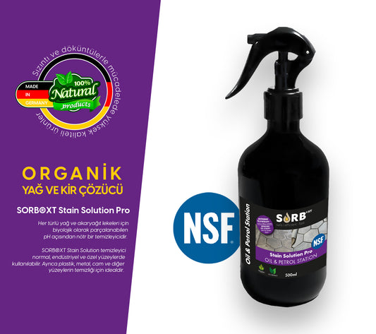 SORB®XT Stain Solution Pro Oil & Petrol Station Sprey - Organik Yağ ve Leke Çözücü 500 ML