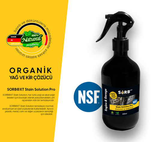 SORB®XT Stain Solution Pro Engine & Garage Sprey - Organik Yağ ve Leke Çözücü 500 ML