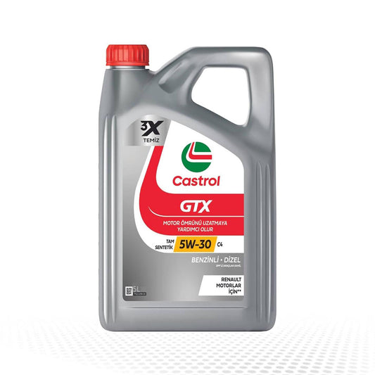 Castrol GTX 5W-30 C4 Tam Sentetik Motor Yağı 5 LT