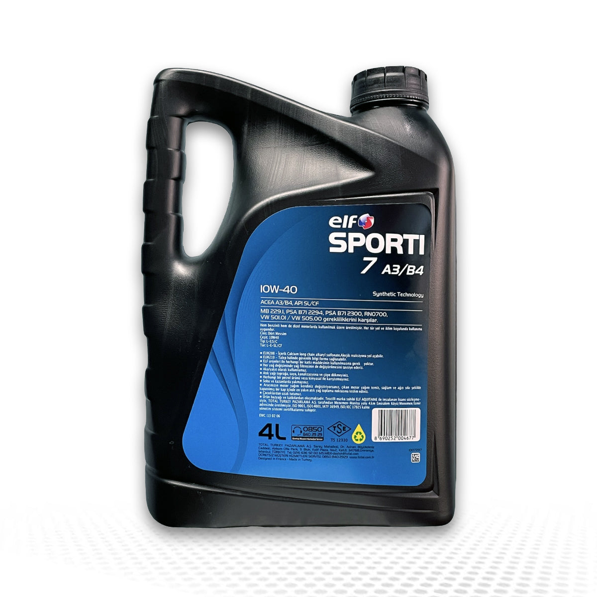 ELF SPORTI 7 A3/B4 10W40 Motor Yağı 4 LT