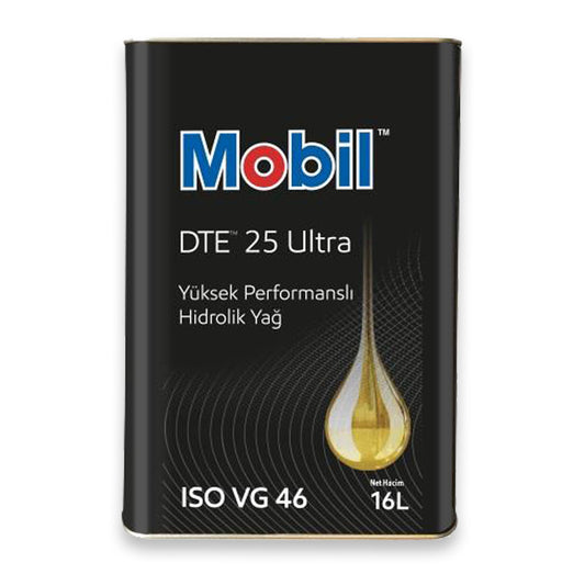 Mobil DTE 25 Ultra ISO VG 46 – Yüksek Performanslı Hidrolik Yağ 16 LT