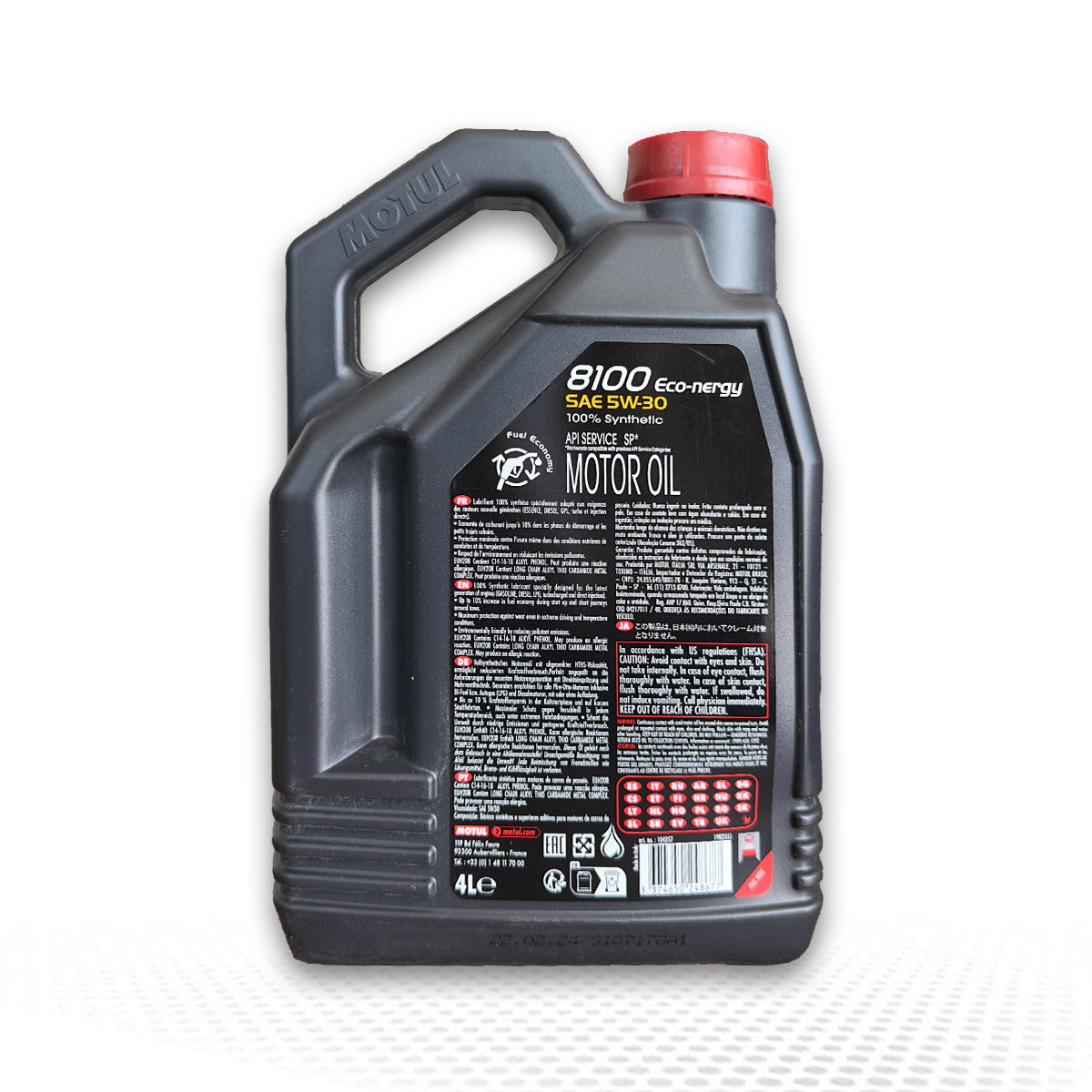 Motul 8100 Eco‑Nergy 5W‑30 Tam Sentetik Motor Yağı – 4 LT