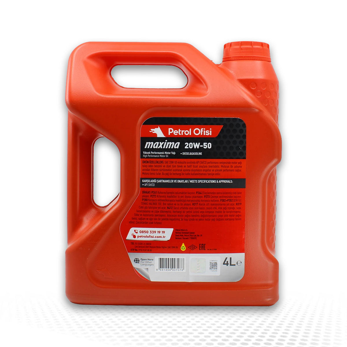 Petrol Ofisi Maxima 20W‑50 Motor Yağı – 4 LT