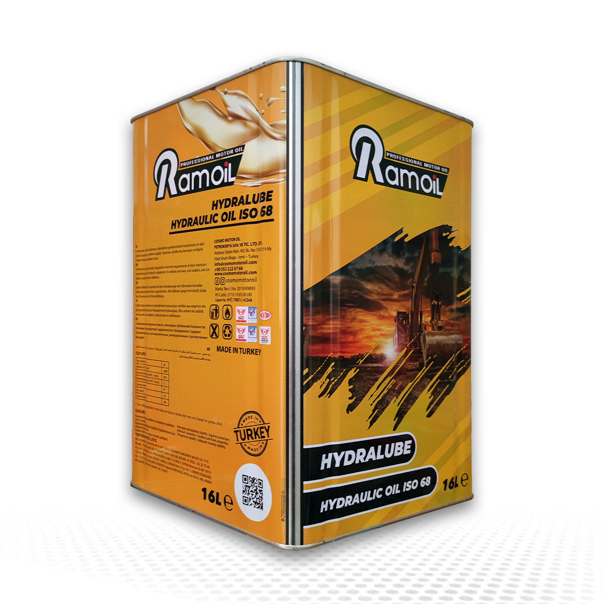 Ramoil Hydrolube ISO 68 Hidrolik Sistem Yağı 16 LT