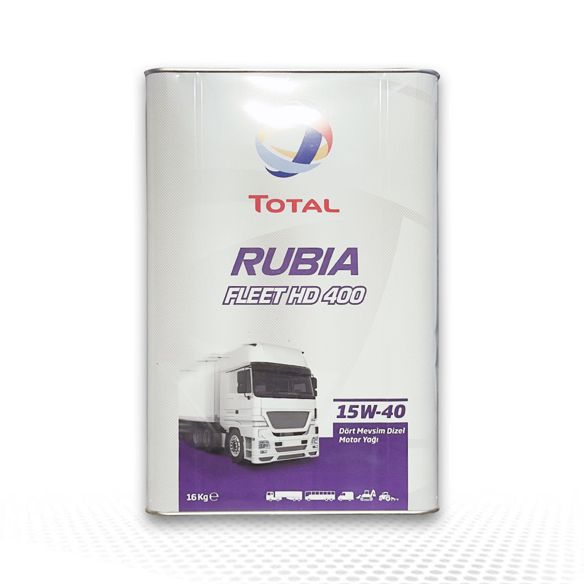 TOTAL RUBIA FLEET HD 400 15W‑40 – Ağır Hizmet Dizel Motor Yağı 16 KG