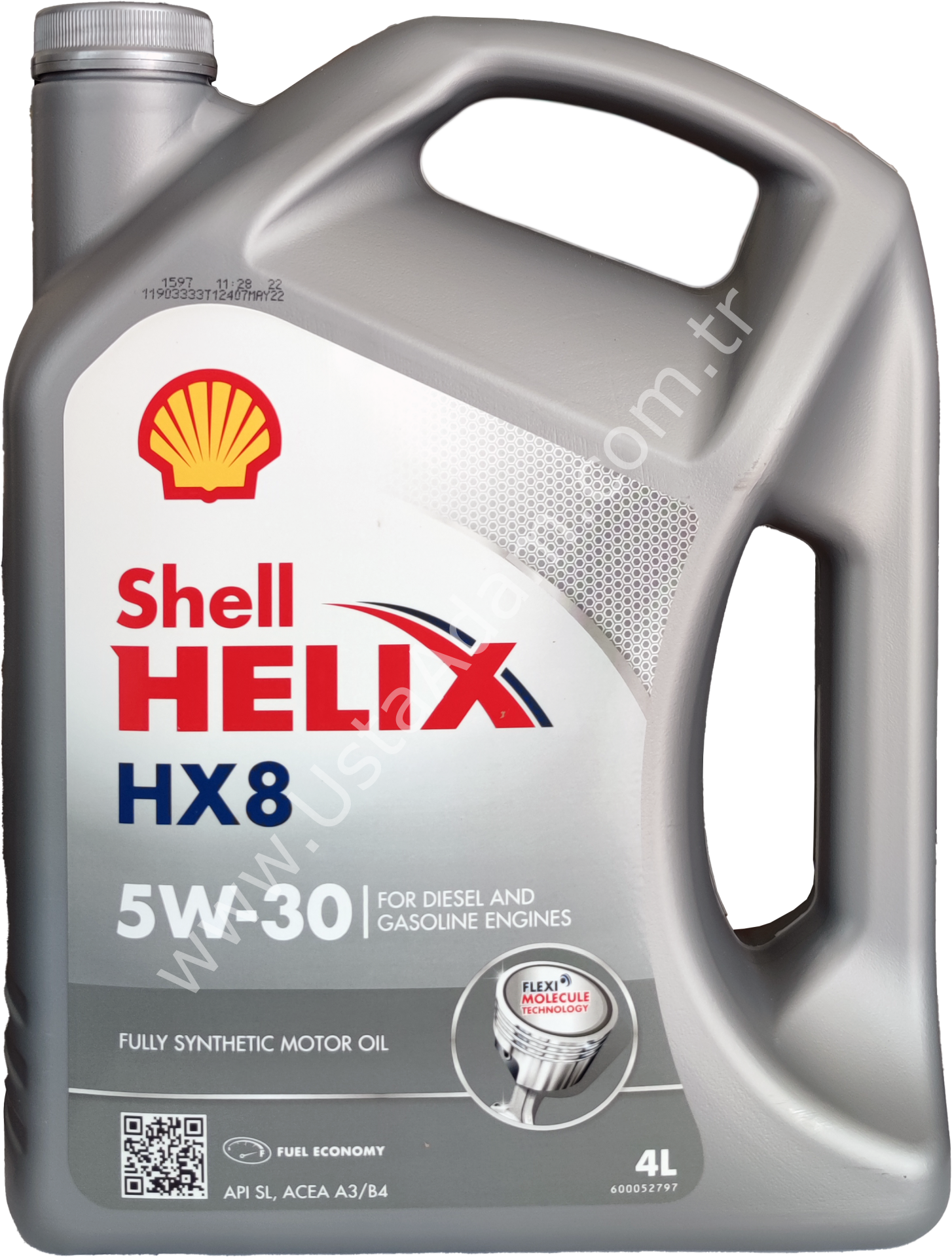 SHELL HELIX HX8 FULL SYNTHETIC 5W-30 Motor Yağı - 4 LT