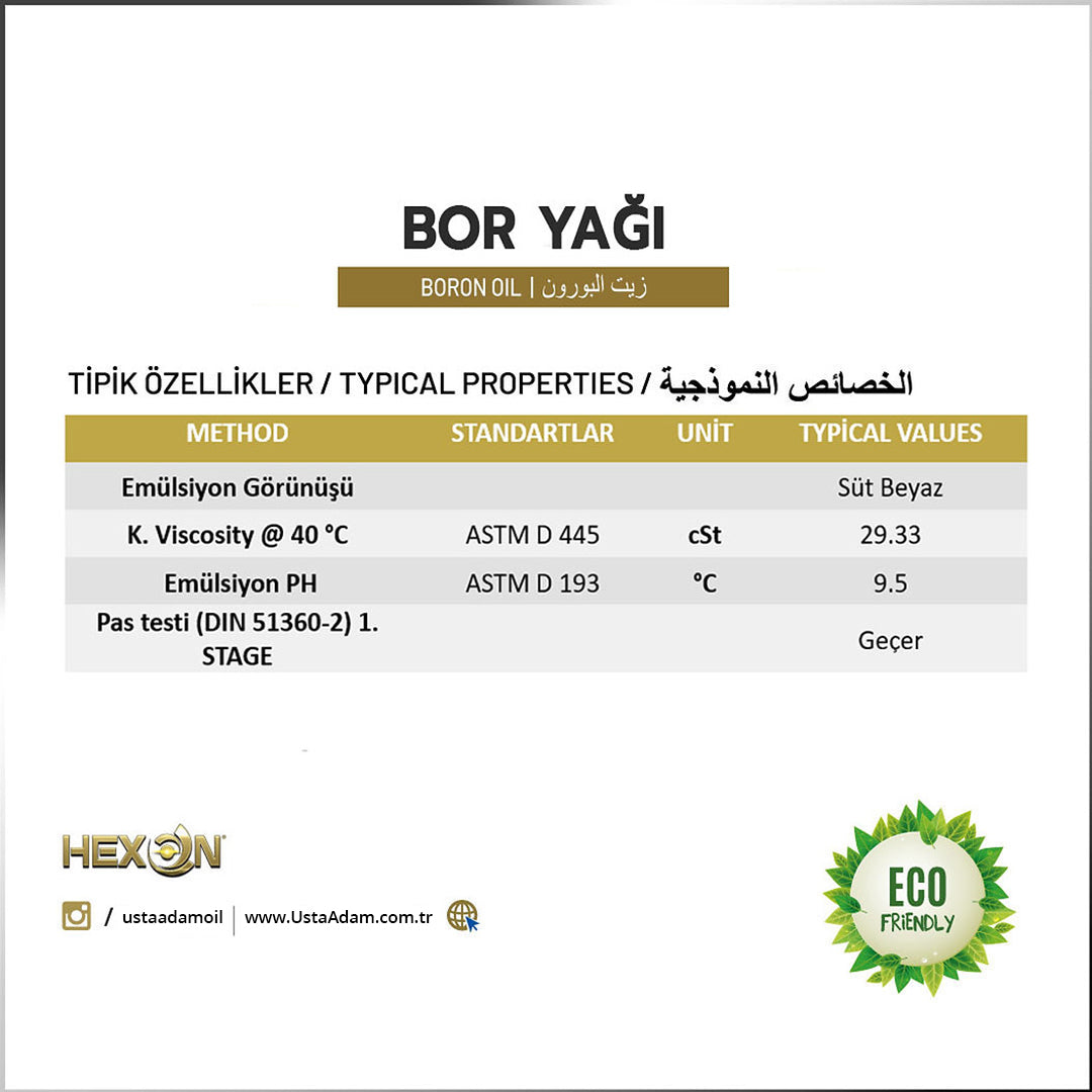 HEXON Endüstriyel Mineral Bor Yağı - 14 KG
