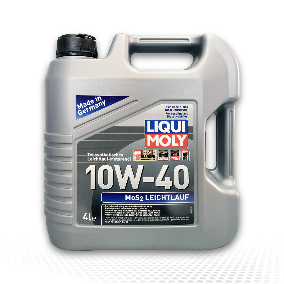 LIQUI MOLY MoS₂ Leichtlauf 10W‑40 Sentetik Motor Yağı 4 LT