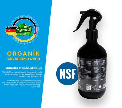 SORB®XT Stain Solution Pro Food & Kitchen Sprey - Organik Yağ ve Leke Çözücü 500 ML