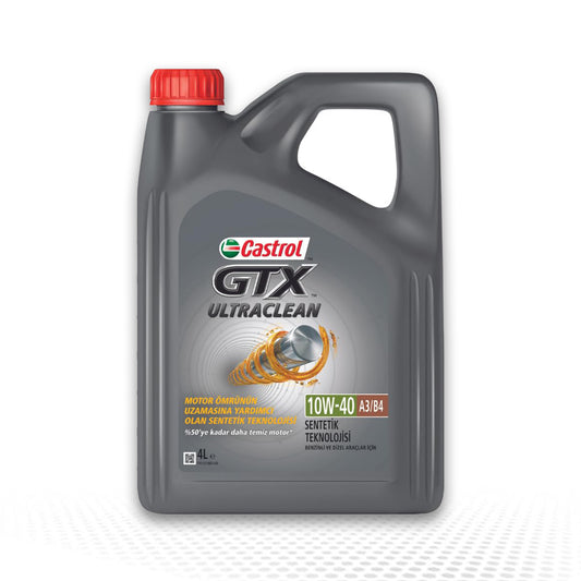 Castrol GTX 10W‑40 A3/B4 Motor Yağı 4 LT