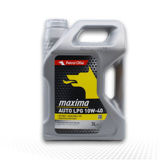 Petrol Ofisi Maxima 10W‑40  Auto LPG – Sentetik Motor Yağı 3 LT