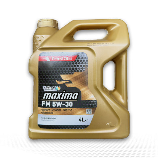 Petrol Ofisi Maxima FM 5W‑30 Tam Sentetik Motor Yağı 4 L