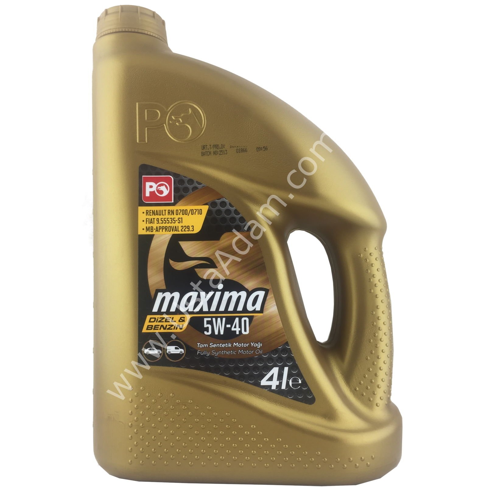Petrol Ofisi Maxima FM 5W/30 Tam Sentetik Motor Yağı - 4LT
